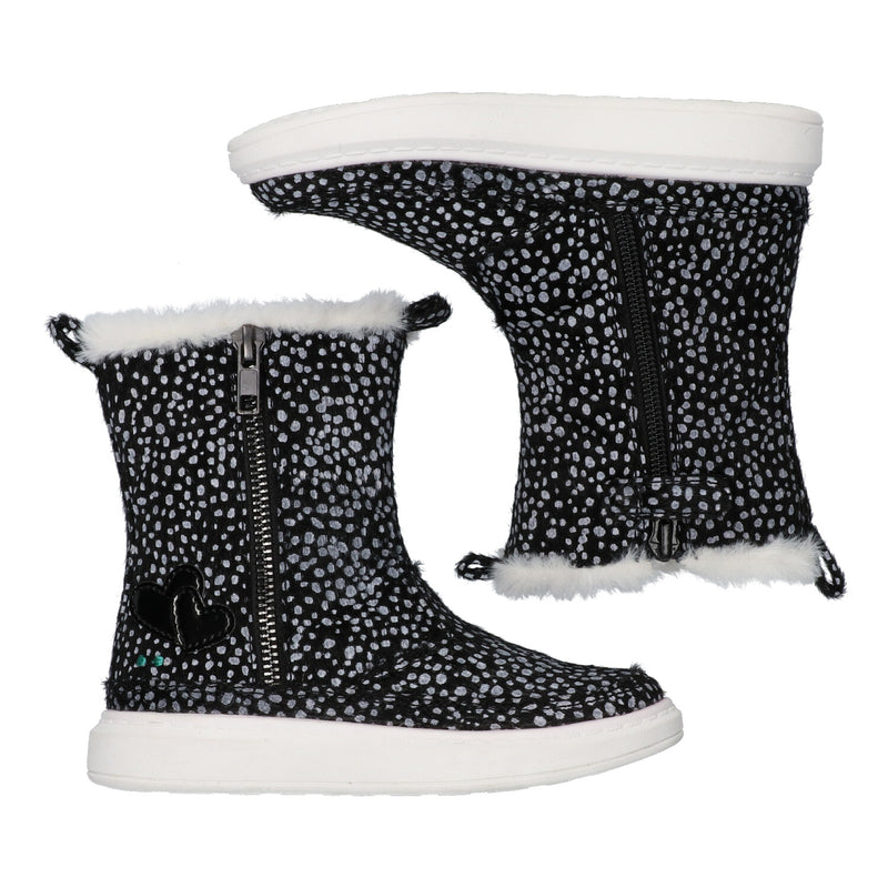 Enkellaarsjes Meisjes Zwart Dots