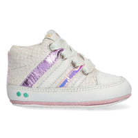 BunniesJR Babysneakertjes Meisjes Wit Glitter Lila
