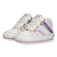 BunniesJR Babysneakertjes Meisjes Wit Glitter Lila