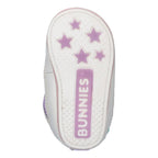 Ziva Zacht Babysneakertjes Meisjes Wit Glitter Lila