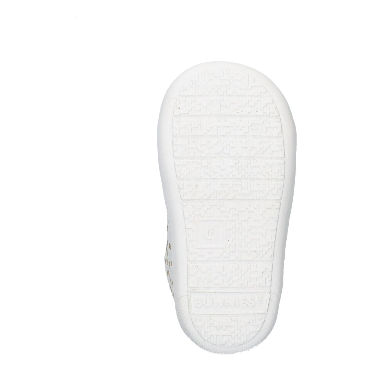 Reese Rap Lage Sneakers Meisjes Wit Goud Dots