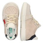 Ellis Eerlijk Lage Sneakers Jongens Beige Rood