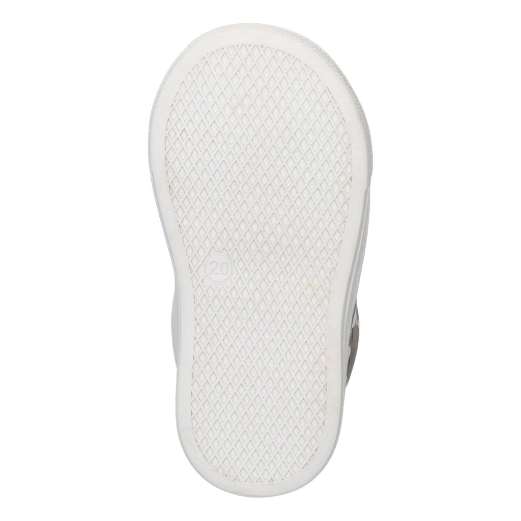 Fiona Ferm Lage Sneakers Jongens Wit Tijger