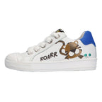 Fiona Ferm Lage Sneakers Jongens Wit Tijger
