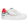 Fiona Ferm Lage Sneakers Jongens Wit Aapje