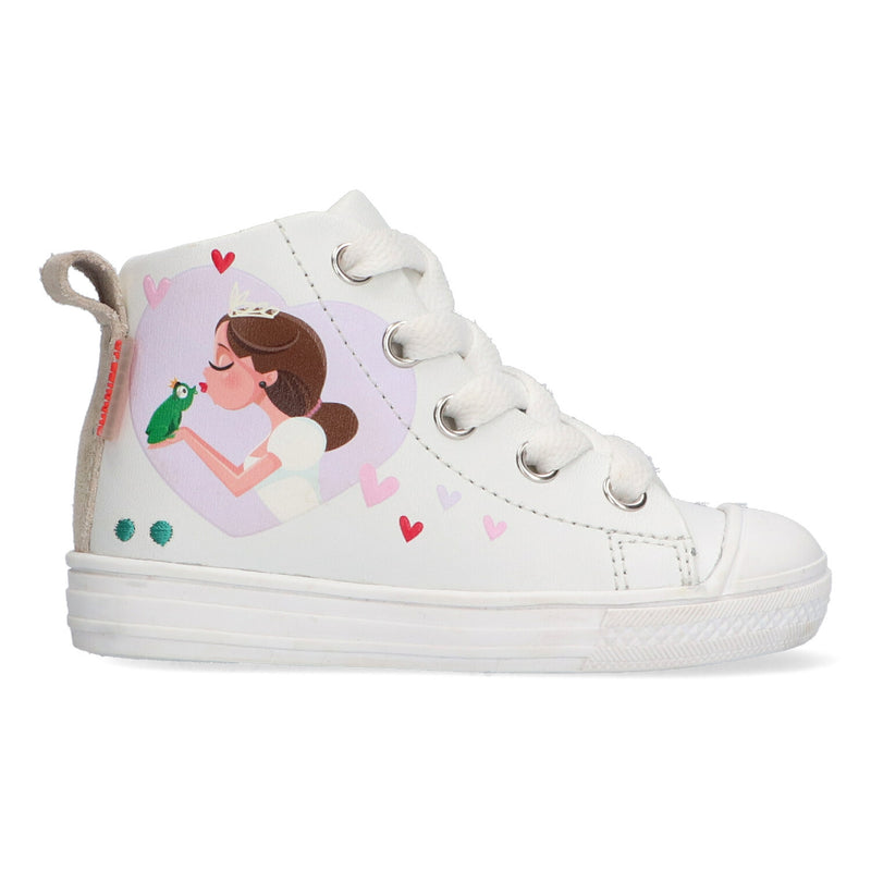BunniesJR Hoge Sneakers Meisjes Wit Prinses