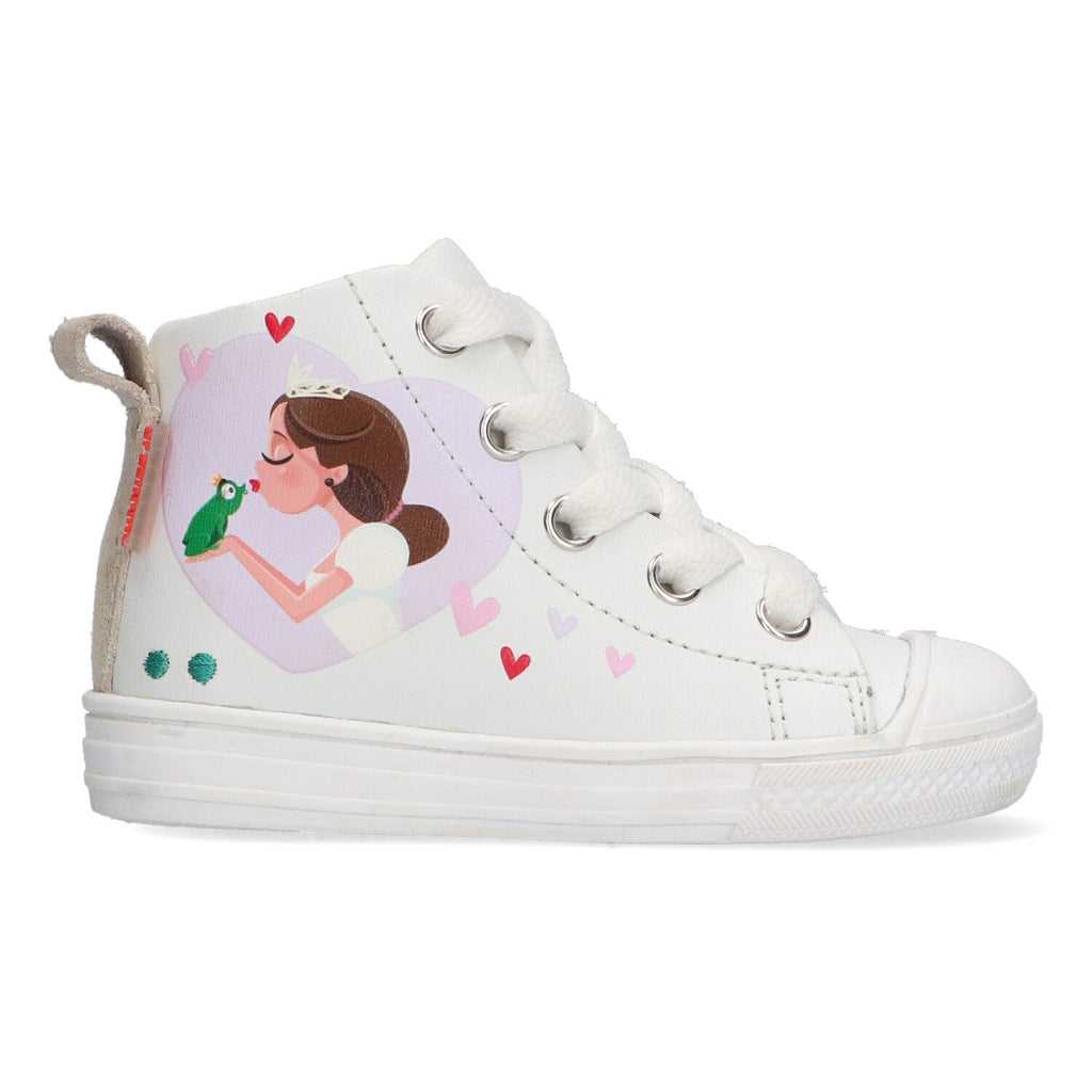 Frans Ferm Hoge Sneakers Meisjes Wit Prinses