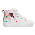 Frans Ferm Hoge Sneakers Meisjes Wit Prinses