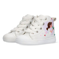 BunniesJR Hoge Sneakers Meisjes Wit Prinses
