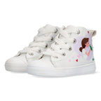 Frans Ferm Hoge Sneakers Meisjes Wit Prinses