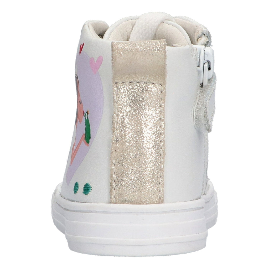 Frans Ferm Hoge Sneakers Meisjes Wit Prinses
