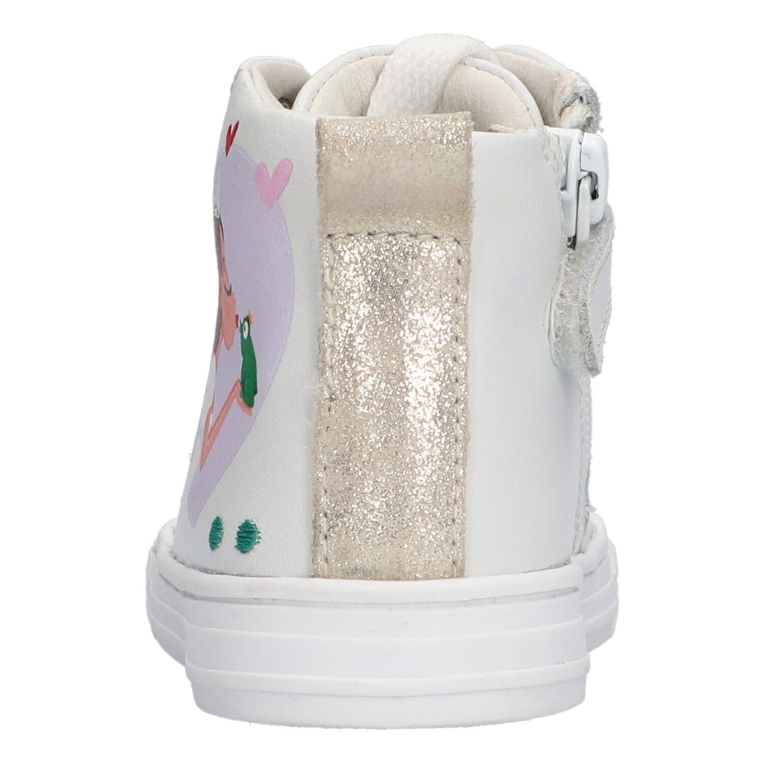 Frans Ferm Hoge Sneakers Meisjes Wit Prinses