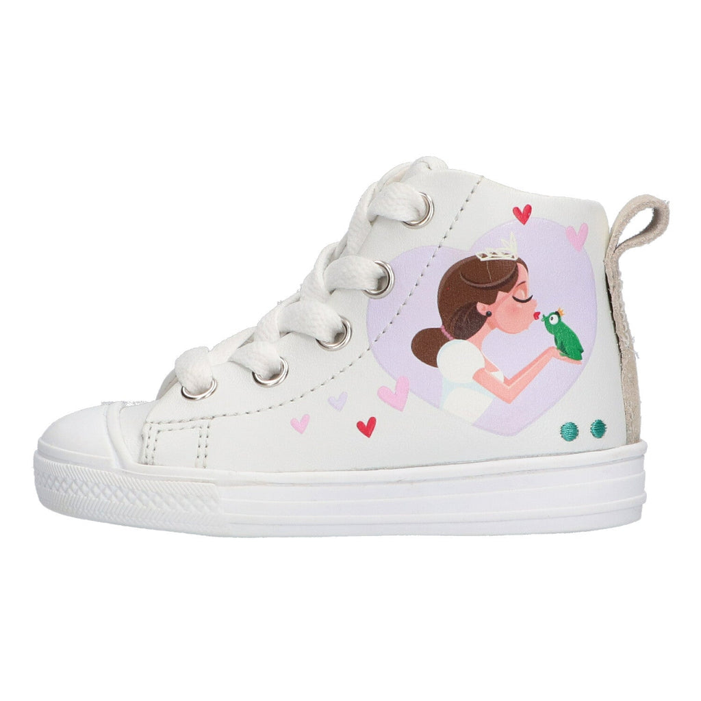 Frans Ferm Hoge Sneakers Meisjes Wit Prinses