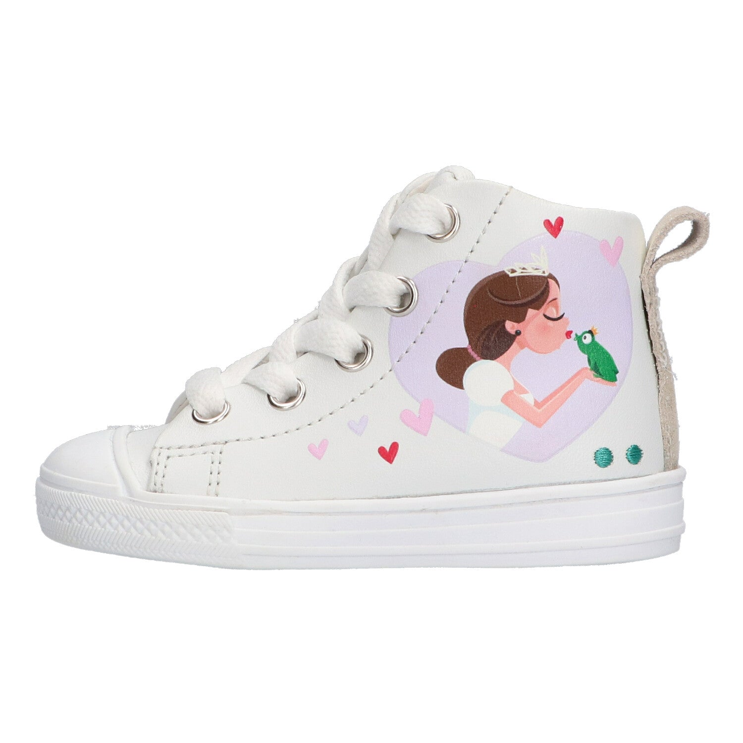 Frans Ferm Hoge Sneakers Meisjes Wit Prinses
