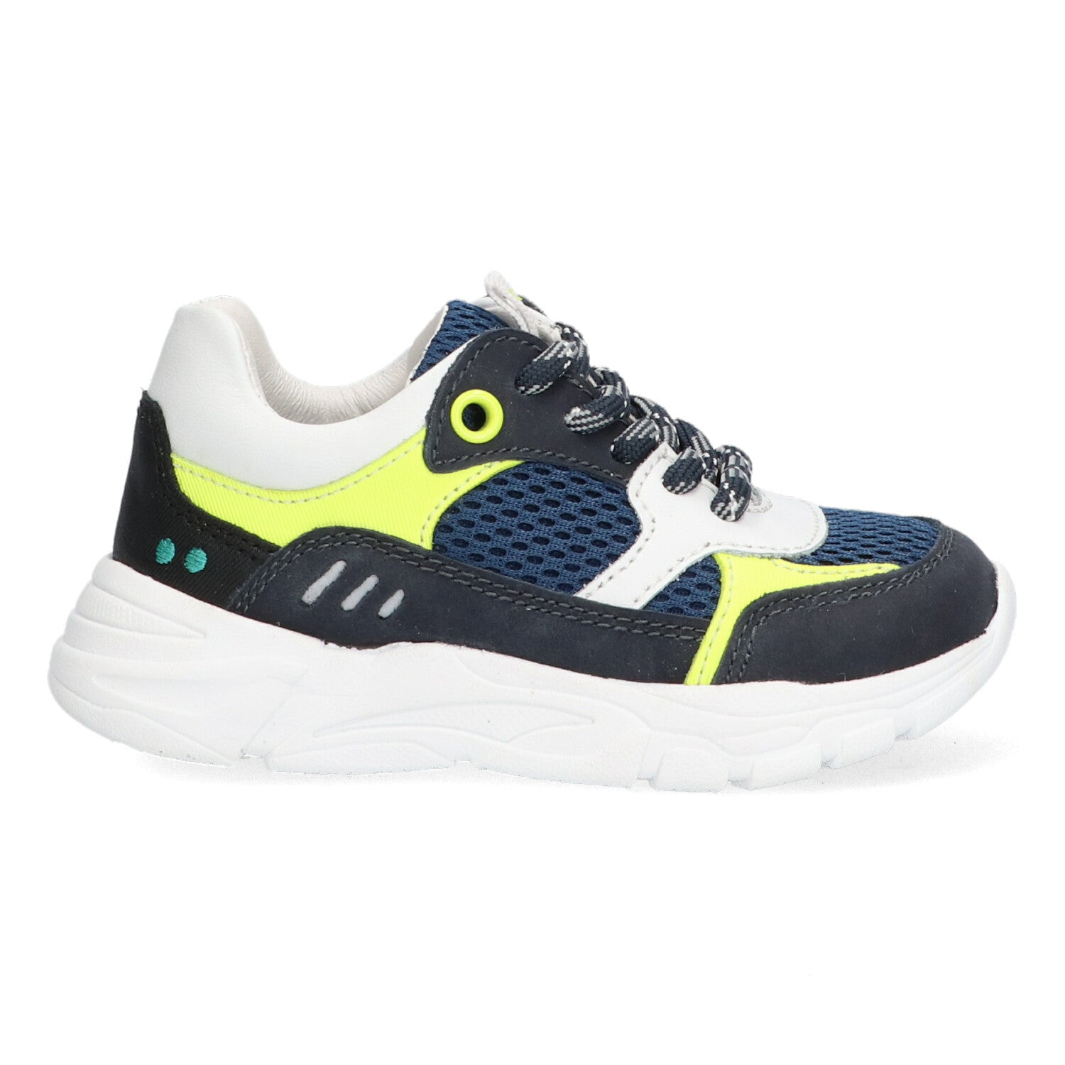 Steve Spring Lage Sneakers Jongens Blauw Neon
