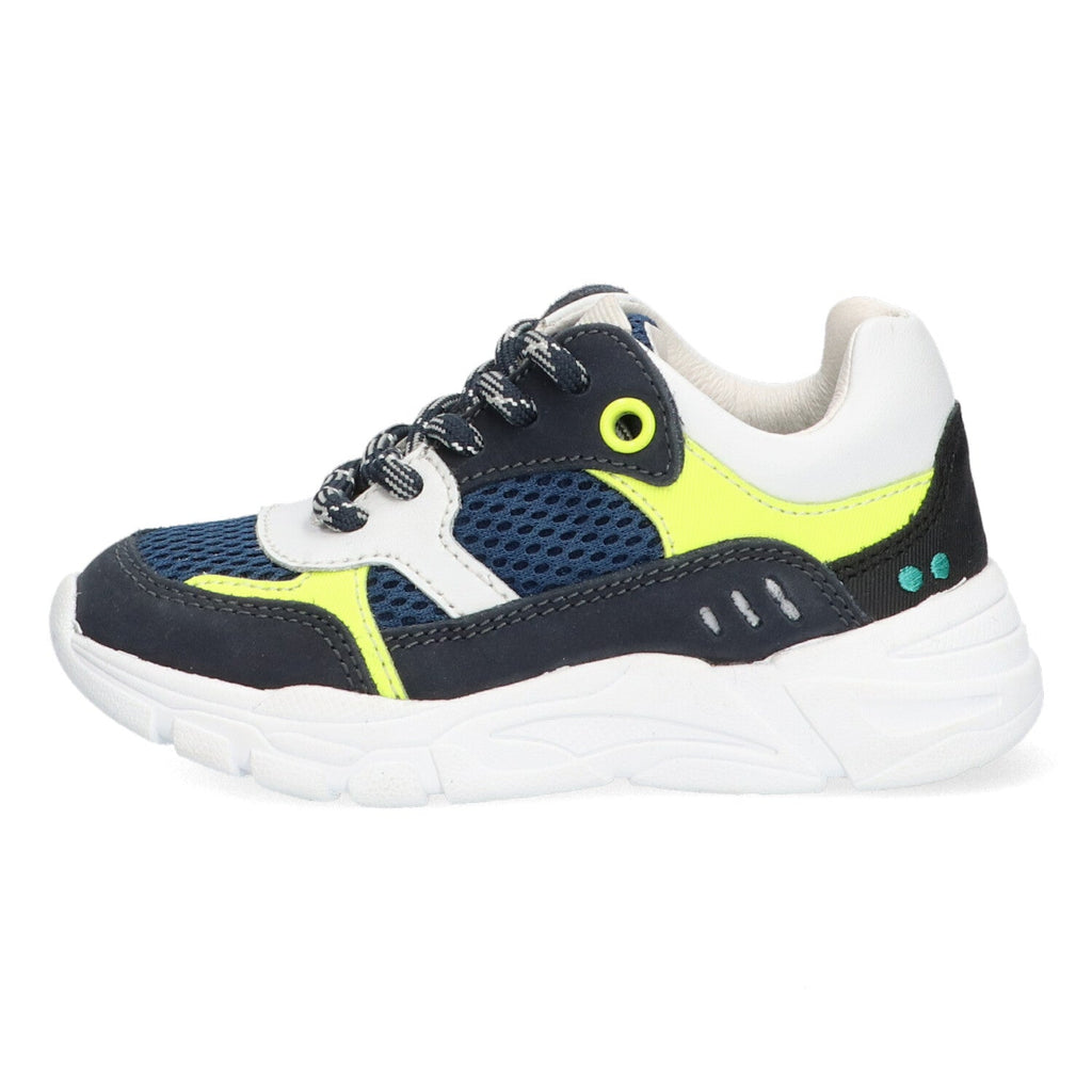 Steve Spring Lage Sneakers Jongens Blauw Neon
