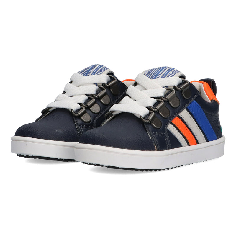 Puk Pit Lage Sneakers Jongens Blauw