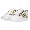 Puk Pit Lage Sneakers Meisjes Wit Goud