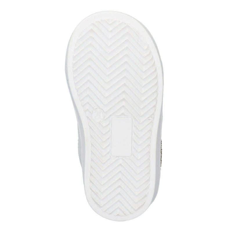 Puk Pit Lage Sneakers Meisjes Wit Goud