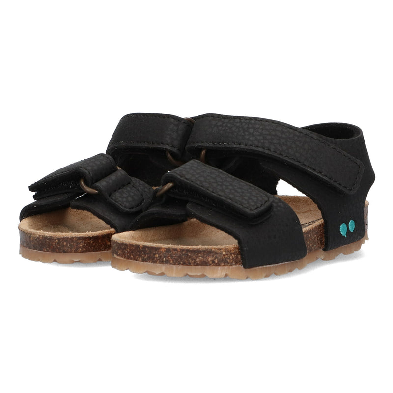 Bas Beach 222404-589 Sandalen Jongens Zwart