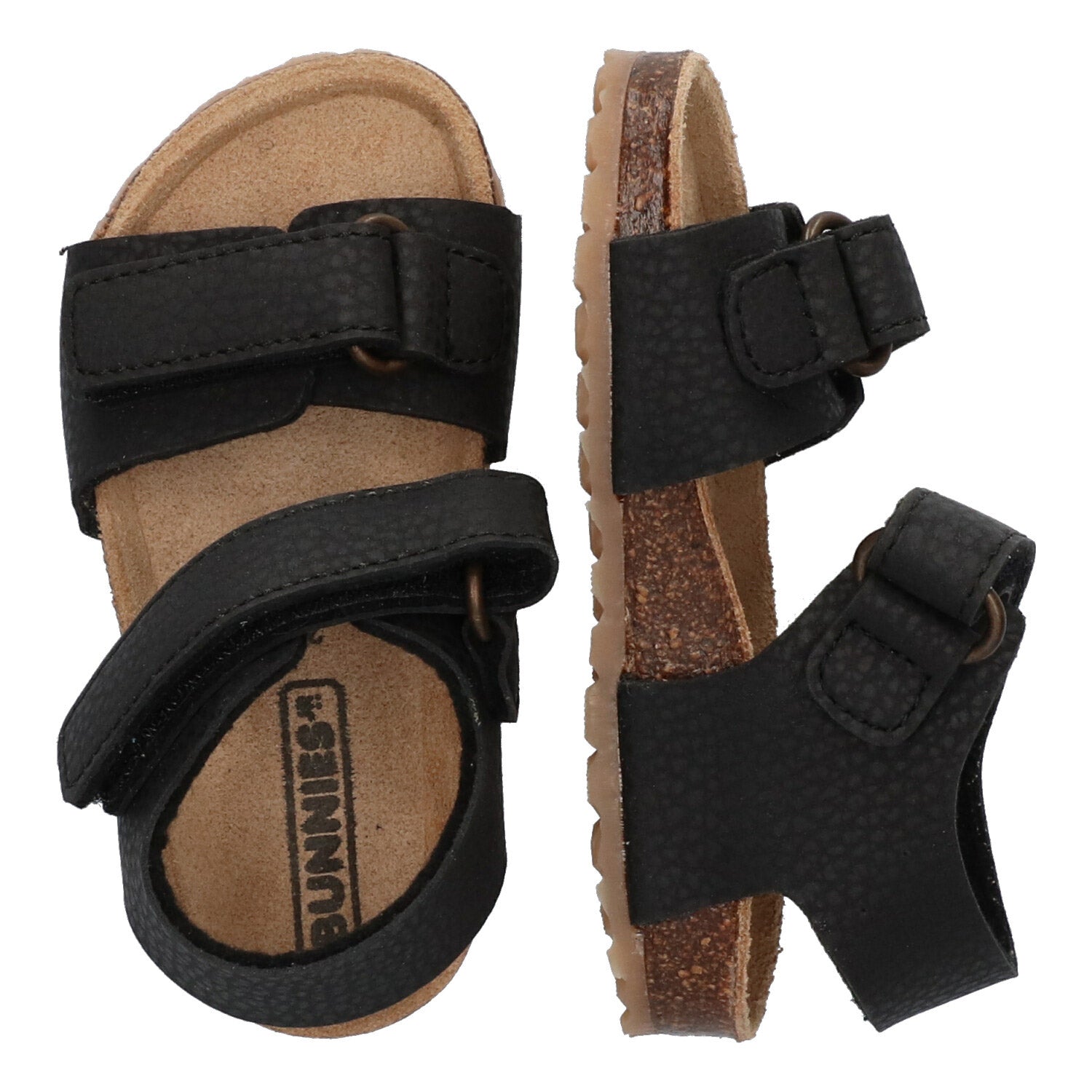 Bas Beach Sandalen Jongens Zwart