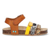 BunniesJR Babs Beach cognac multi meisjessandalen
