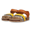 BunniesJR Babs Beach cognac multi meisjessandalen