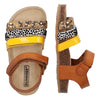 BunniesJR Babs Beach cognac multi meisjessandalen