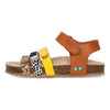 BunniesJR Babs Beach cognac multi meisjessandalen