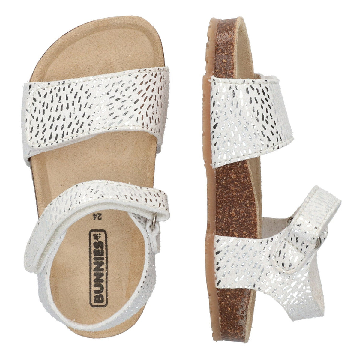 Bibi Beach Sandalen Meisjes Wit Zilver