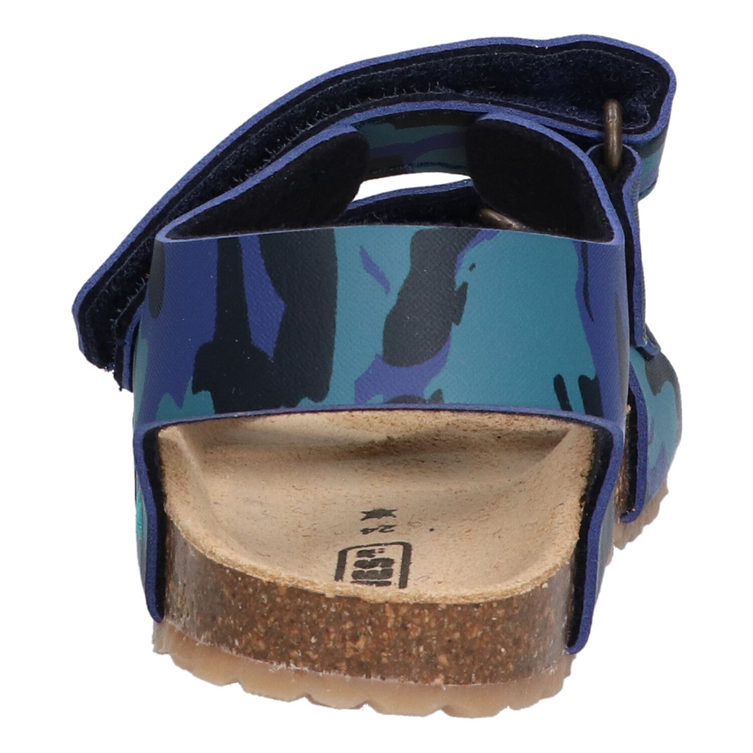 Bas Beach Sandalen Jongens Blauw Camo