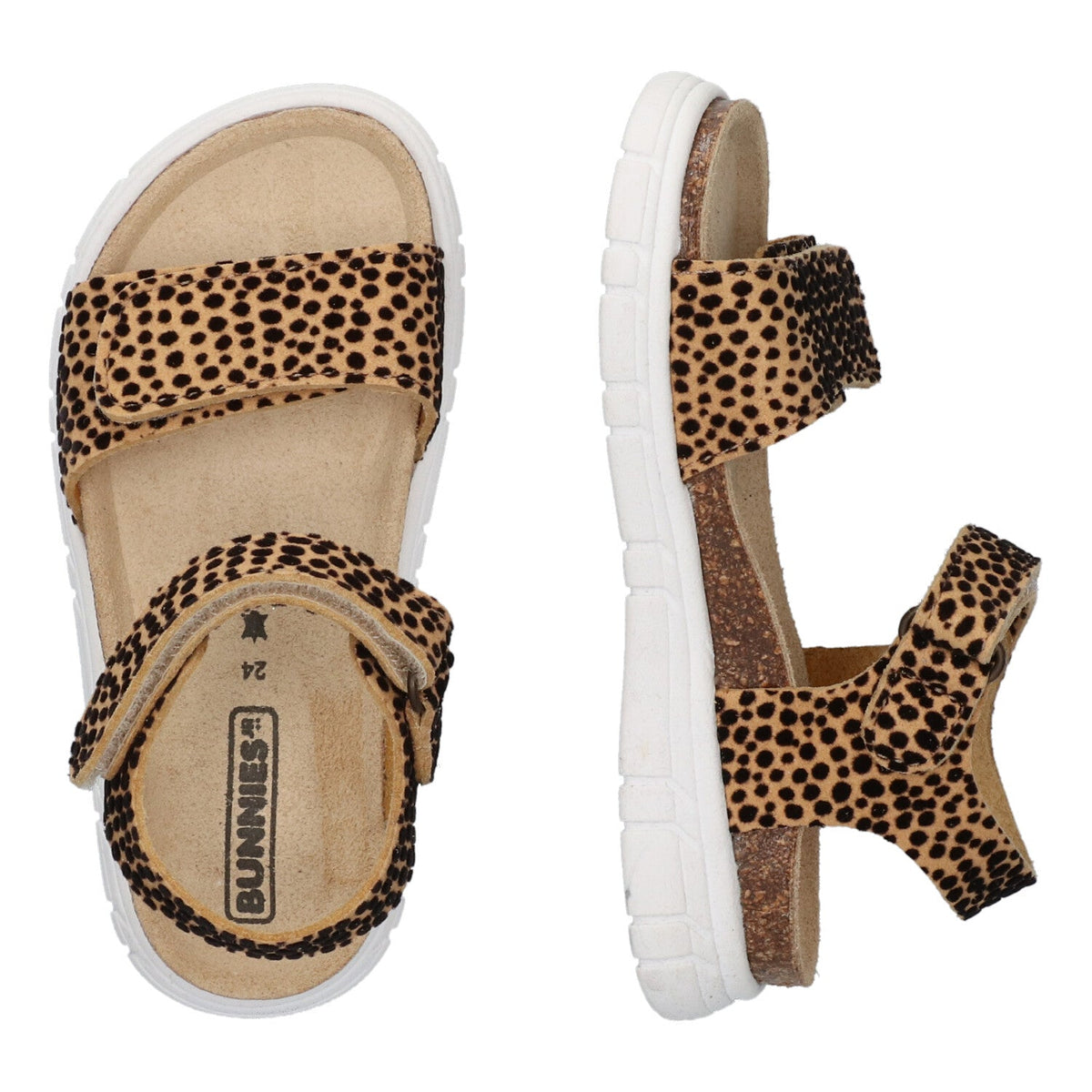 Bregje Beach Sandalen Meisjes Beige Dots
