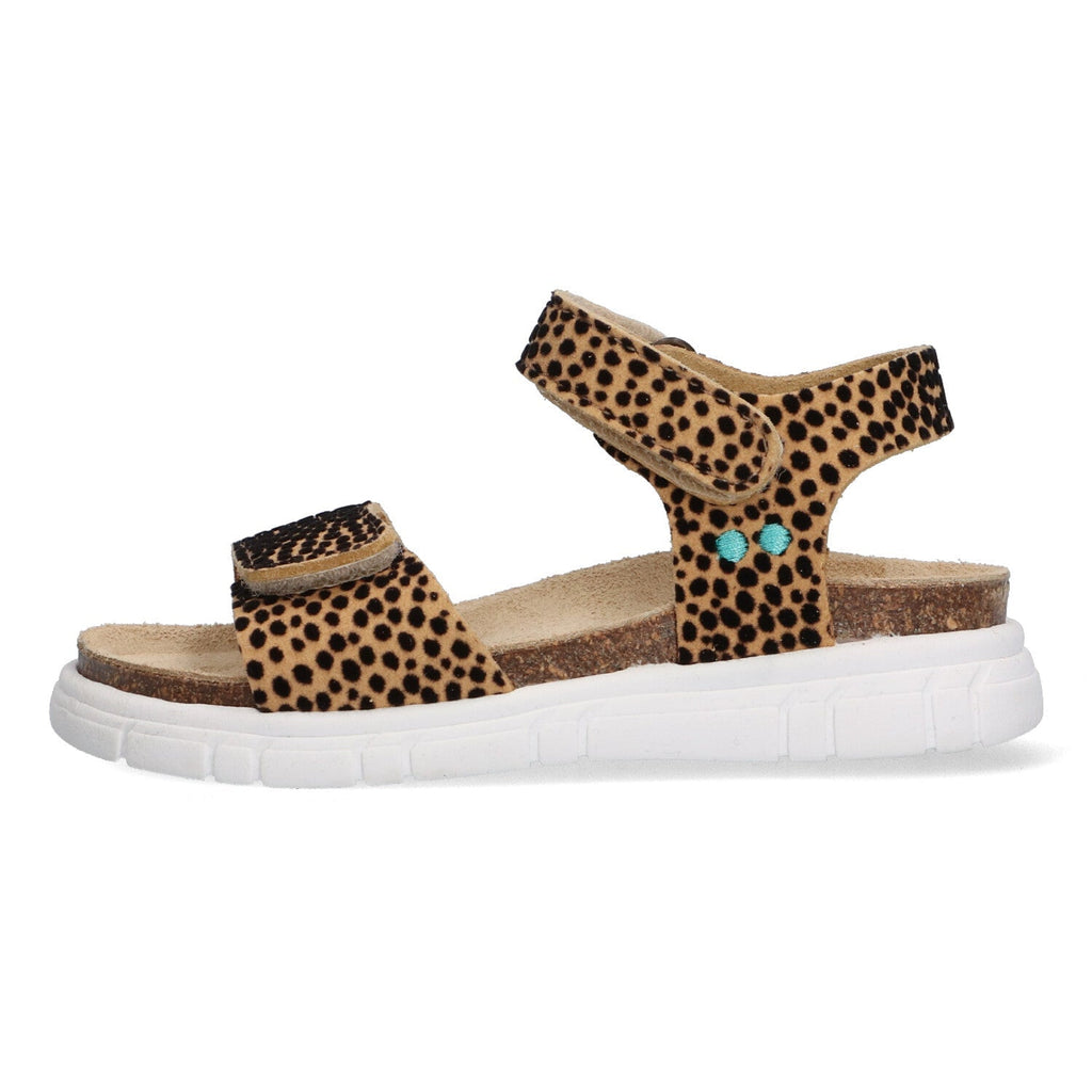 Bregje Beach Sandalen Meisjes Beige Dots