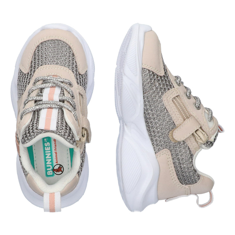 Noa Nopje 222481-796 Lage Sneakers Meisjes Beige Grijs