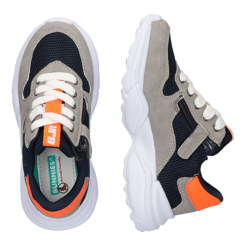 BunniesJR Lage Sneakers Jongens Blauw Grijs