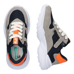 Liv Londen Lage Sneakers Jongens Blauw Grijs