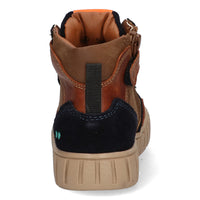 Bink Bont Hoge Sneakers Jongens Cognac