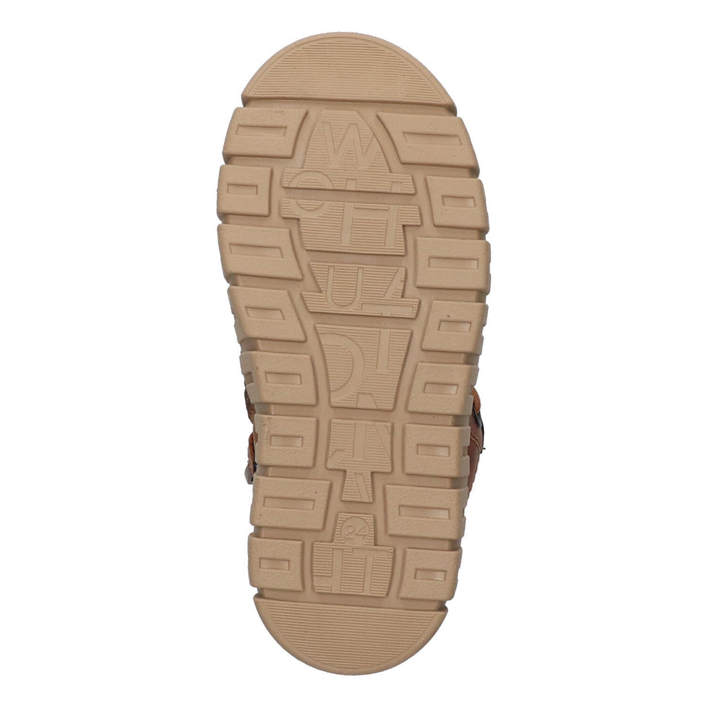 Bink Bont Hoge Sneakers Jongens Cognac