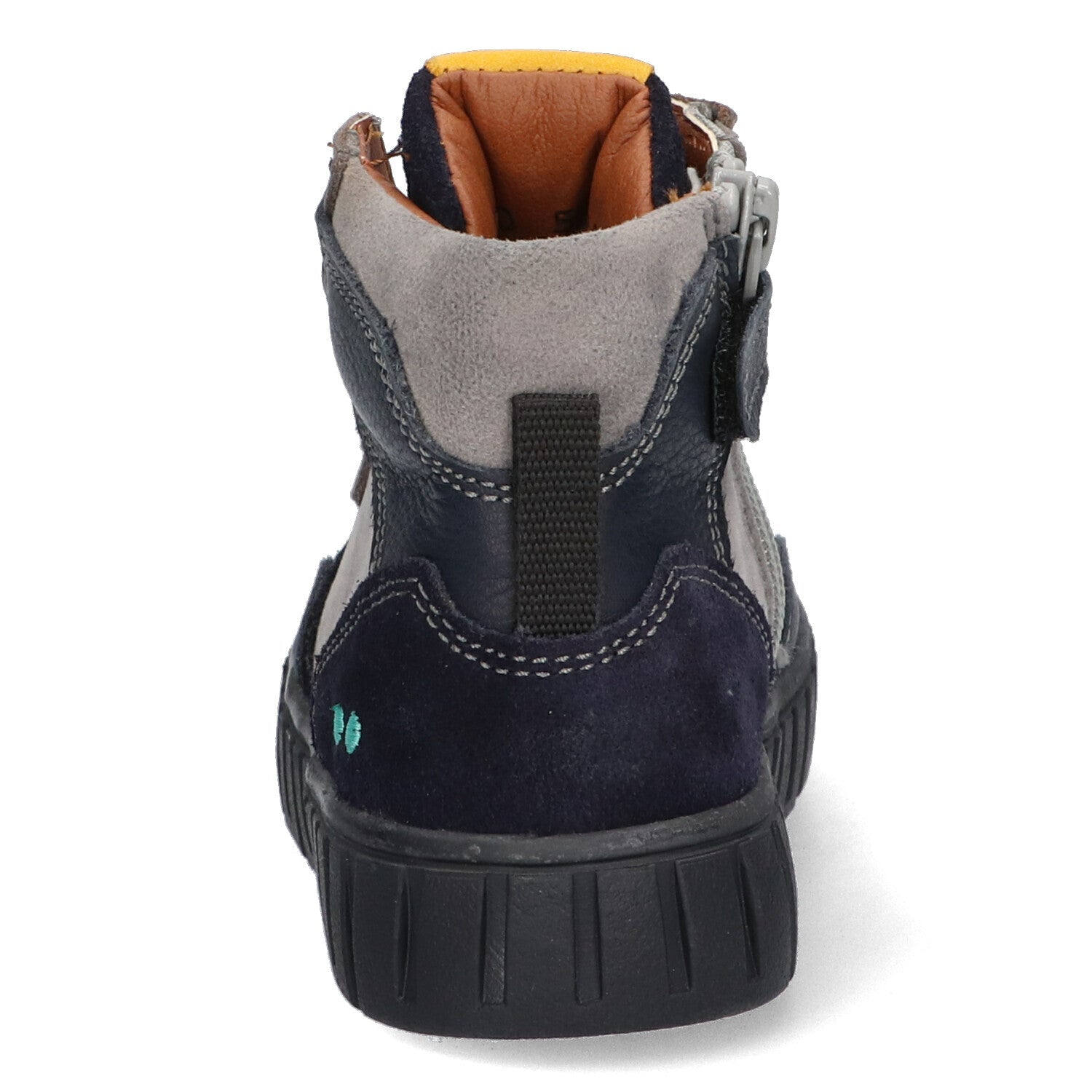 Bink Bont Hoge Sneakers Jongens Donkerblauw Grijs