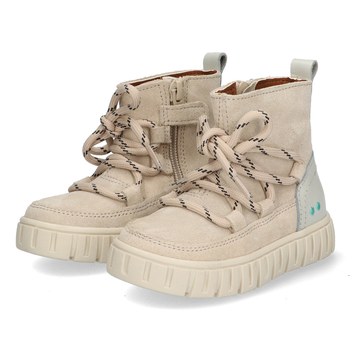 BunniesJR Bowie Bont hoge sneakers meisjes beige