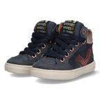 Lance Louw Hoge Sneakers Meisjes Donkerblauw