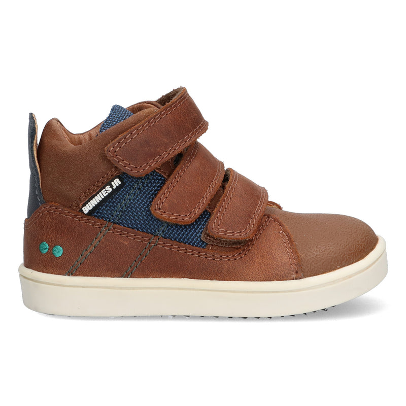 BunniesJR Patrick Pit lage jongenssneakers cognac