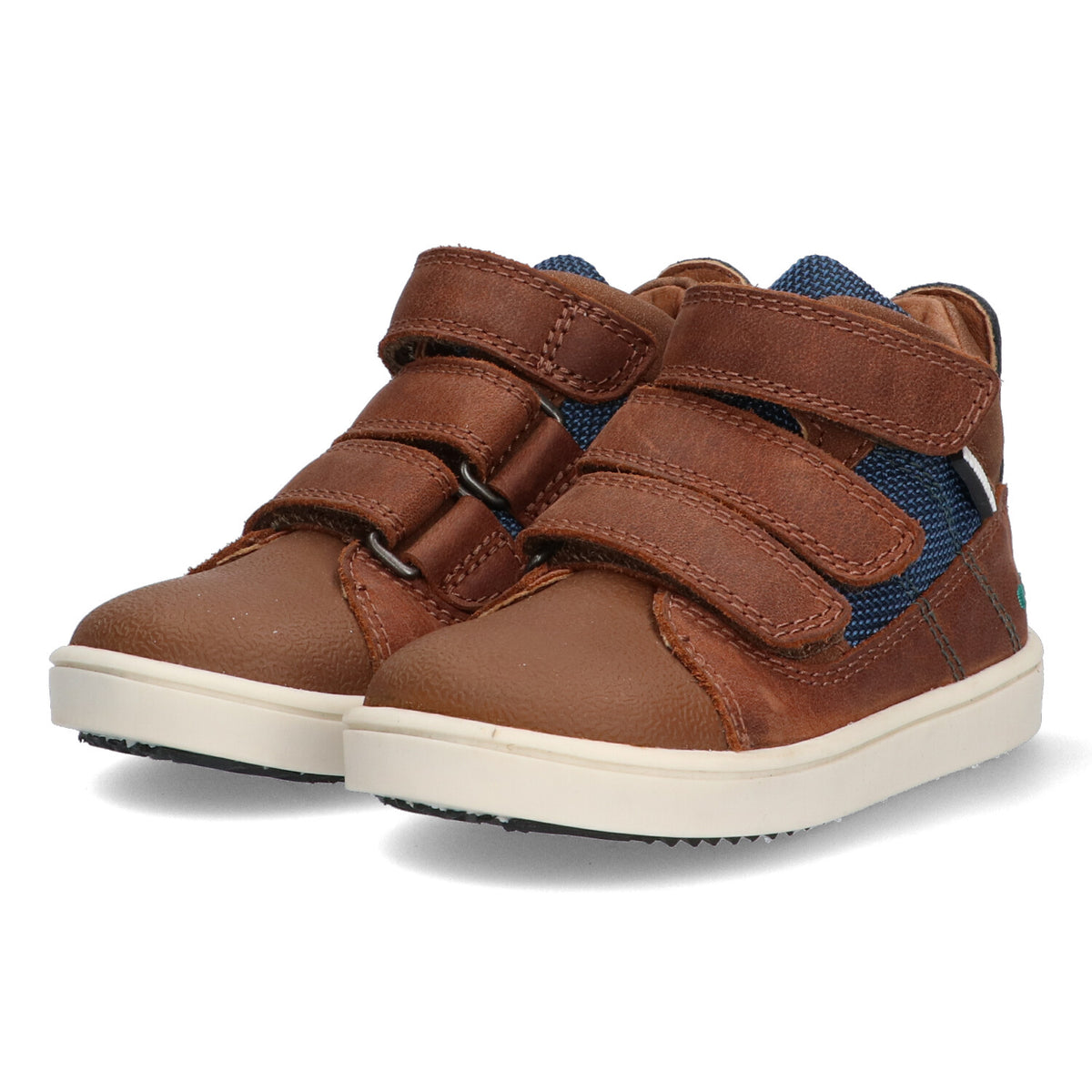 BunniesJR Patrick Pit lage jongenssneakers cognac