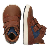 BunniesJR Patrick Pit lage jongenssneakers cognac