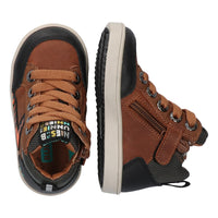 Philip Pit 222747-513 Hoge Sneakers Jongens Cognac