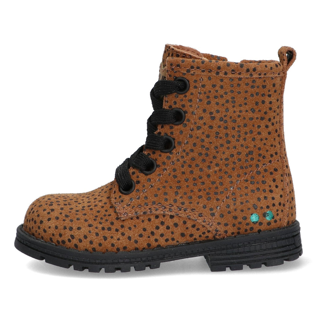 Thijs Trots Biker Boots Meisjes Cognac Dots