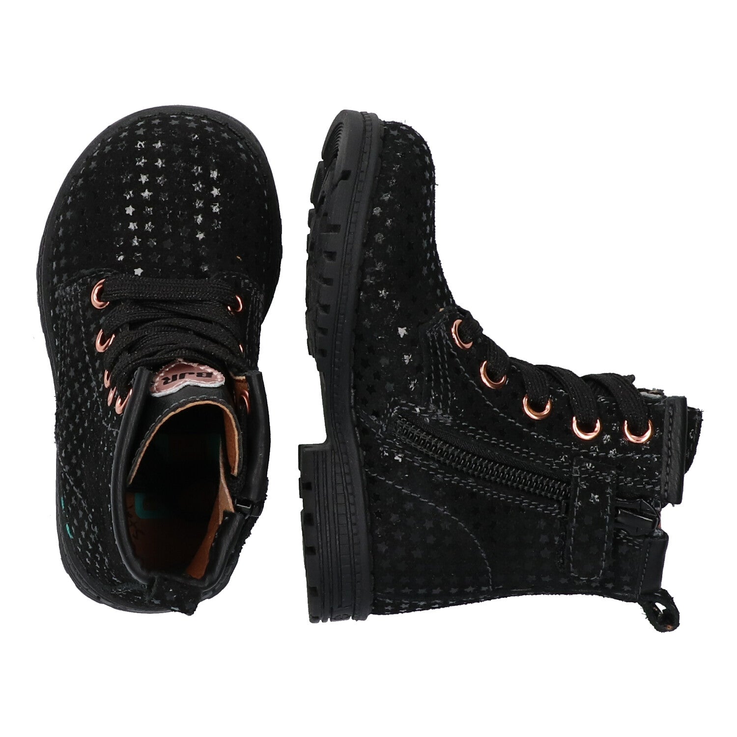 Thijs Trots Biker Boots Meisjes Zwart Print