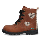 Thijs Trots Biker Boots Meisjes Cognac Hartjes