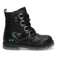 BunniesJR Biker Boots Meisjes Zwart Panter