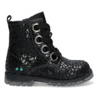 Tosca Trots Biker Boots Meisjes Zwart Panter